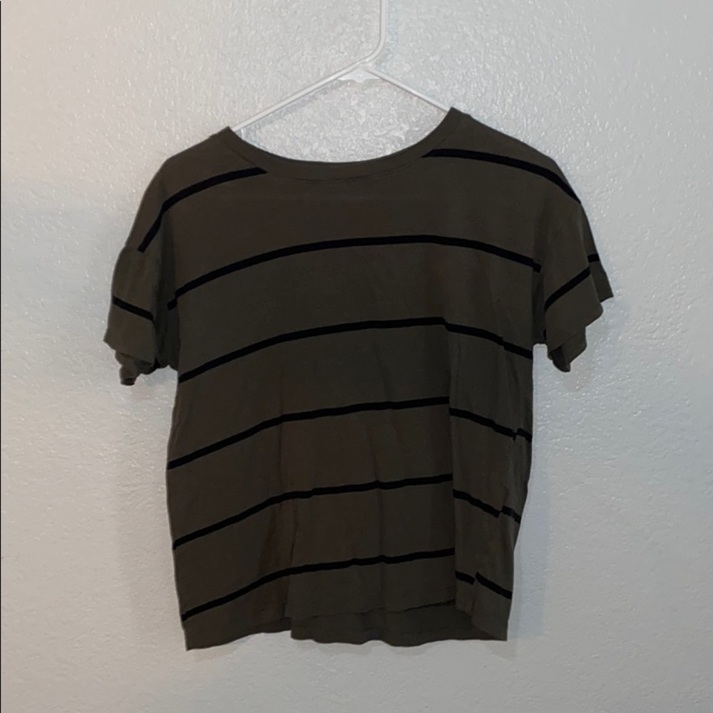 Forever 21 Green with Black Stripes